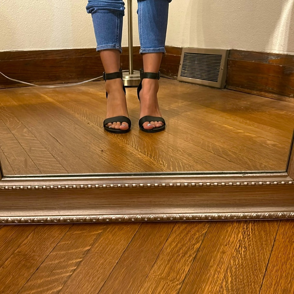 Black Wedge Heels